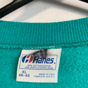 Vintage Turquoise Hanes Sweatshirt Men's XL