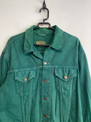 Green Levi's Denim Jacket Men's Large