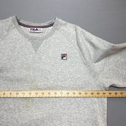 Grey Fila Sweatshirt Women's XXL