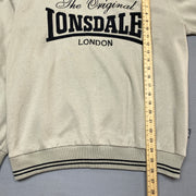 Beige Lonsdale Sweatshirt Men's Large