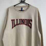 Beige Illinois Sweatshirt Men's Large