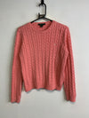 Pink Ralph Lauren Cable Knit Sweater Women's Medium