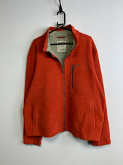 Orange Timberland Chest Pocket  Fleece Jacket Men's XXL