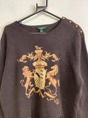 Brown Ralph Lauren Sweater Women's XXXL