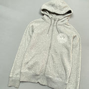 Grey Adidas zip up Hoodie Women's Medium