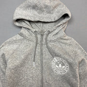 Grey Adidas zip up Hoodie Women's Medium