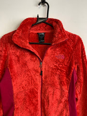 Red The North Face Fleece Jacket Women's Small