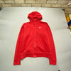 Red Nike zip up Hoodie Women's Large