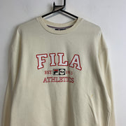 Cream Fila Sweatshirt Women's Large