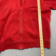 Red Nike zip up Hoodie Women's Large