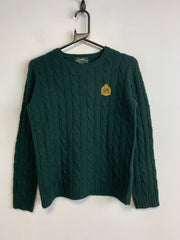 Green Ralph Lauren Cable Knit Sweater Men's S/M