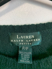 Green Ralph Lauren Cable Knit Sweater Men's S/M