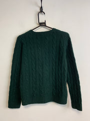 Green Ralph Lauren Cable Knit Sweater Men's S/M