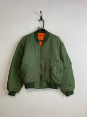 Green Bomber MA-1 Jacket Men's Large