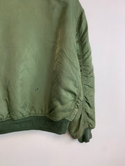 Green Bomber MA-1 Jacket Men's Large