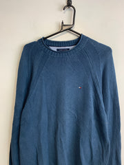 Blue Tommy Hilfiger Knitwear Sweater Men's Small