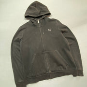 Black Puma zip up Hoodie Women's XL