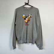 Grey Vintage Disney Sweatshirt Large