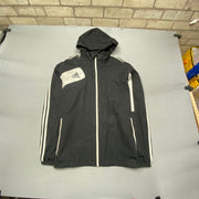 00s Black and White Adidas Windbreaker Men's XL