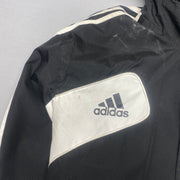 00s Black and White Adidas Windbreaker Men's XL