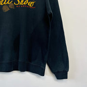 Vintage Black Fall Show Autumn Sweatshirt Small Medium
