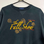 Vintage Black Fall Show Autumn Sweatshirt Small Medium