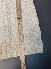 Cream White Ralph Lauren Cable Knit Sweater Women's Medium