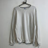 Vintage White Russell Athletic Blank Sweatshirt Men's Large