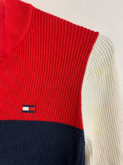 Navy Red White tommy Hilfiger Jumper Women's Small