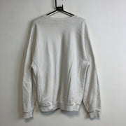 Vintage White Russell Athletic Blank Sweatshirt Men's Large