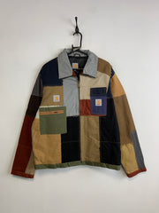 Reworked Multi-colour Carhartt Jacket Men's Large