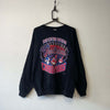 Vintage Black Cleveland Indians Graphic Print Sweatshirt Men's Medium