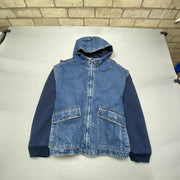 Blue Faded Glory Denim Jacket Men's Large