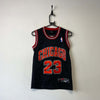 Vintage 90s Black and Red Chicago Bulls Michael Jordan NBA Jersey Small