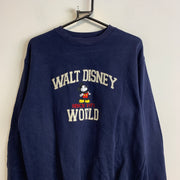 Navy Walt Disney Sweatshirt Men's Small