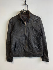 Brown Leather Jacket Women's Medium