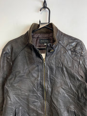 Brown Leather Jacket Women's Medium