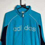 Blue Adidas Windbreaker Jacket Medium y2k