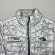 Silver North Face Jacket Women's Small