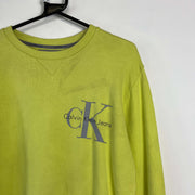 Green Calvin Klein Sweatshirt Medium