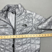 Silver North Face Jacket Women's Small