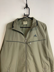 00s Olive Green Adidas Windbreaker Men's Medium