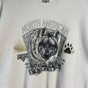 Beige North American Graphic Sweatshirt Large