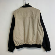 Black and Cream Harrington Jacket Men's Medium