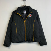 Black NFL Steelers Jacket Women's Medium