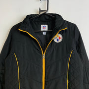 Black NFL Steelers Jacket Women's Medium