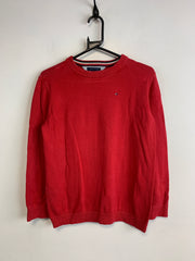 Red Tommy Hilfiger Crew-neck Knitwear Jumper Men's XL