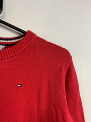 Red Tommy Hilfiger Crew-neck Knitwear Jumper Men's XL