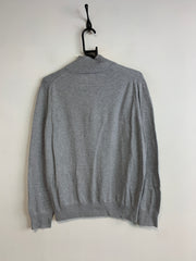 Grey Lacoste 1/4 Zip-up Jumper Men's Small