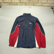 Navy and Red Asics Windbreaker Men's Medium